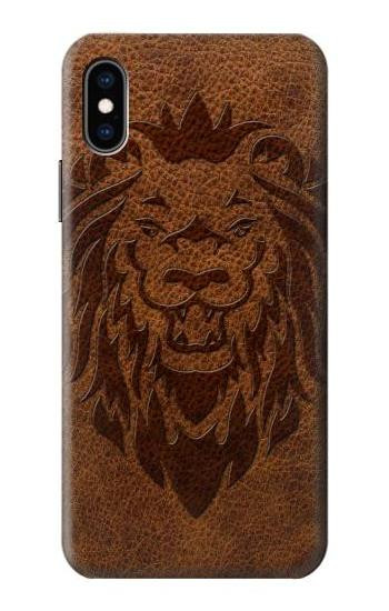 S2529 Leo Zodiac Tattoo Brown Graphic Print Case For iPhone X, iPhone XS
