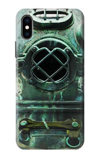 S2632 Antique Vintage Deep Sea Diver Helmet Case For iPhone X, iPhone XS