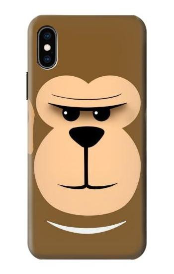 S2721 Cute Grumpy Monkey Cartoon Case For iPhone X, iPhone XS