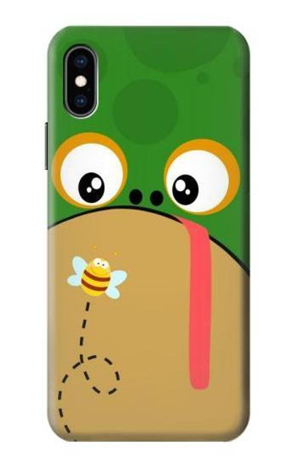 S2765 Frog Bee Cute Cartoon Case For iPhone X, iPhone XS