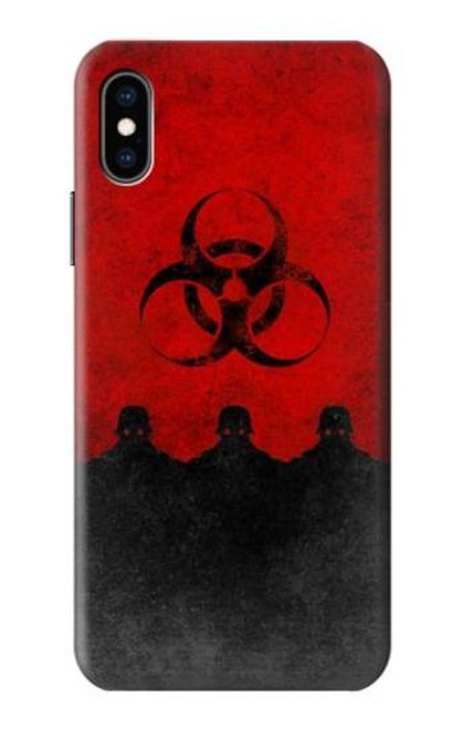 S2917 Biohazards Virus Red Alert Case For iPhone X, iPhone XS