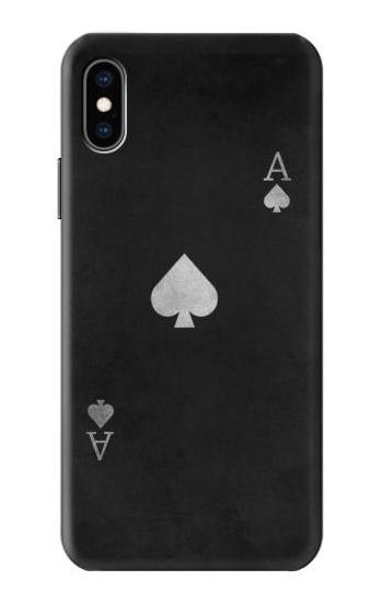 S3152 Black Ace of Spade Case For iPhone X, iPhone XS