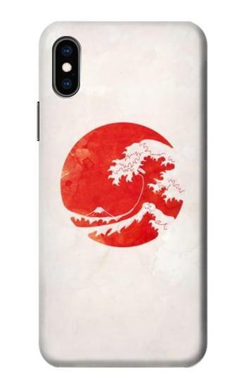 S3237 Waves Japan Flag Case For iPhone X, iPhone XS