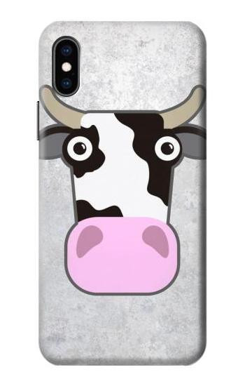 S3257 Cow Cartoon Case For iPhone X, iPhone XS
