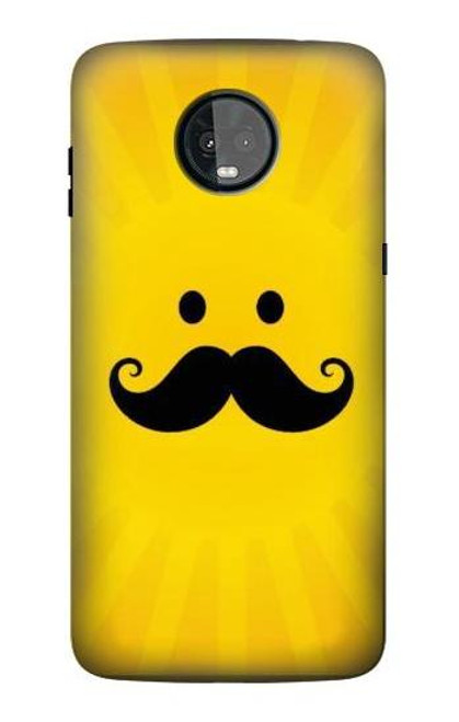 S1145 Yellow Mustache Sun Case For Motorola Moto Z3, Z3 Play