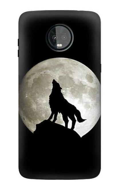 S1981 Wolf Howling at The Moon Case For Motorola Moto Z3, Z3 Play