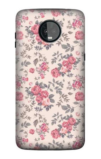 S3095 Vintage Rose Pattern Case For Motorola Moto Z3, Z3 Play