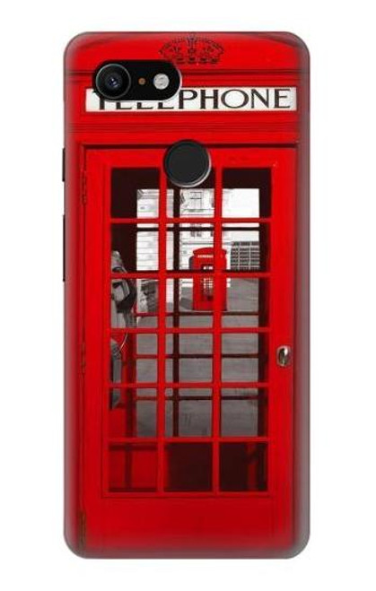 S0058 British Red Telephone Box Case For Google Pixel 3