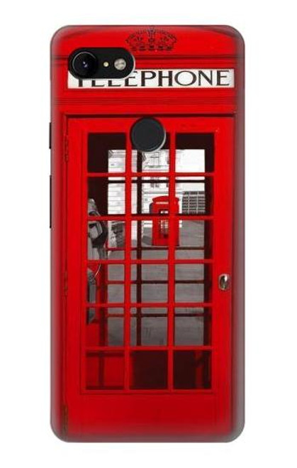 S0058 British Red Telephone Box Case For Google Pixel 3 XL