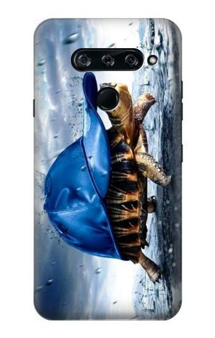 S0084 Turtle in the Rain Case For LG V40, LG V40 ThinQ