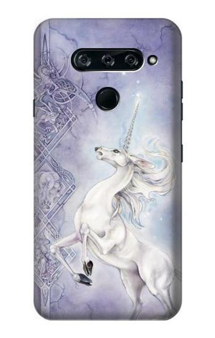 S1134 White Horse Unicorn Case For LG V40, LG V40 ThinQ