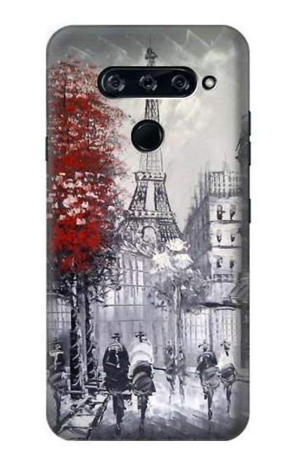 S1295 Eiffel Painting of Paris Case For LG V40, LG V40 ThinQ