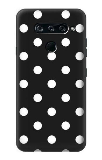 S2299 Black Polka Dots Case For LG V40, LG V40 ThinQ