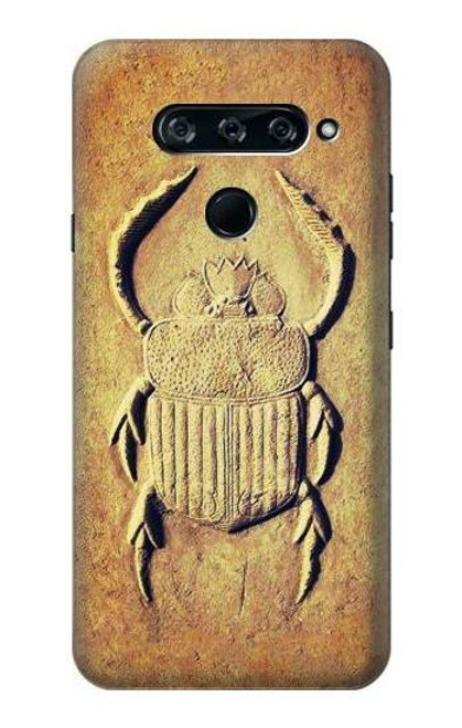 S2401 Egyptian Scarab Beetle Graphic Printed Case For LG V40, LG V40 ThinQ