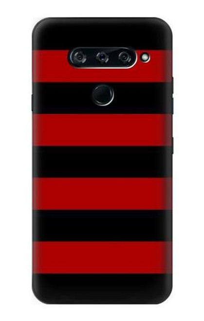 S2638 Black and Red Striped Case For LG V40, LG V40 ThinQ