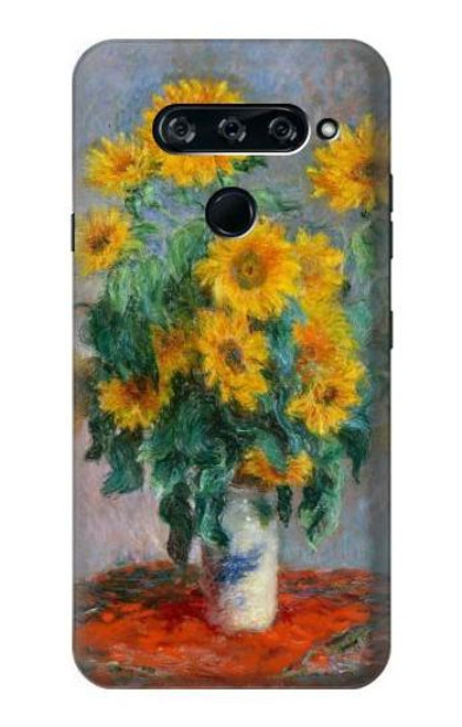 S2937 Claude Monet Bouquet of Sunflowers Case For LG V40, LG V40 ThinQ