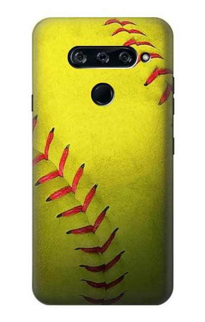 S3031 Yellow Softball Ball Case For LG V40, LG V40 ThinQ