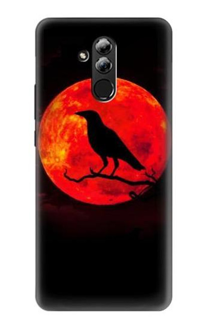 S3328 Crow Red Moon Case For Huawei Mate 20 lite