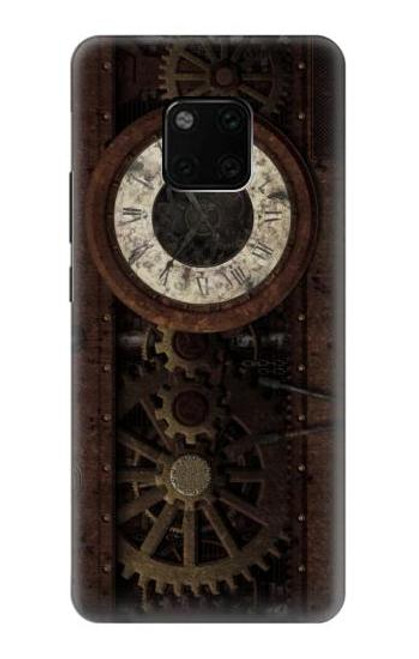 S3221 Steampunk Clock Gears Case For Huawei Mate 20 Pro