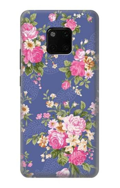 S3265 Vintage Flower Pattern Case For Huawei Mate 20 Pro