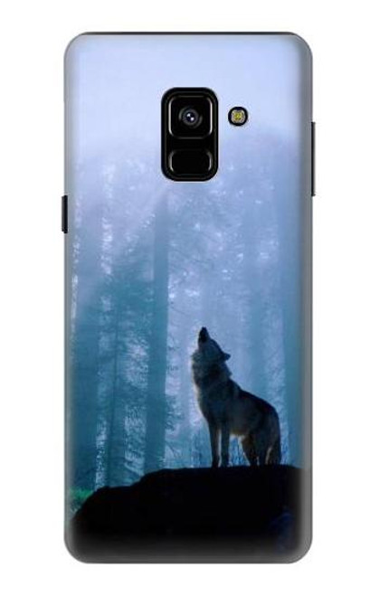 S0935 Wolf Howling in Forest Case For Samsung Galaxy A8 (2018)