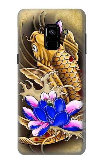 S1604 Carp Koi Fish Japanese Tattoo Case For Samsung Galaxy A8 (2018)