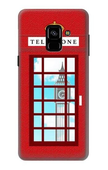 S2059 England British Telephone Box Minimalist Case For Samsung Galaxy A8 (2018)