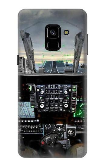 S2435 Fighter Jet Aircraft Cockpit Case For Samsung Galaxy A8 (2018)