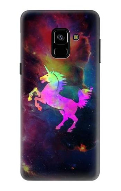 S2486 Rainbow Unicorn Nebula Space Case For Samsung Galaxy A8 (2018)