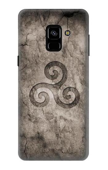 S2892 Triskele Symbol Stone Texture Case For Samsung Galaxy A8 (2018)
