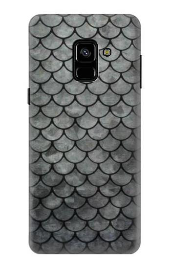 S2950 Silver Fish Scale Case For Samsung Galaxy A8 (2018)