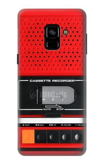 S3204 Red Cassette Recorder Graphic Case For Samsung Galaxy A8 (2018)