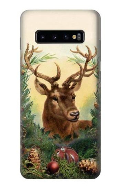 S2841 Vintage Reindeer Christmas Case For Samsung Galaxy S10 Plus