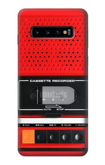 S3204 Red Cassette Recorder Graphic Case For Samsung Galaxy S10