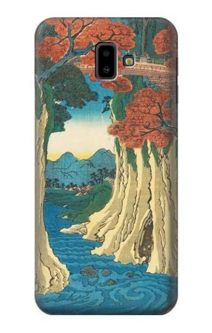 S3348 Utagawa Hiroshige The Monkey Bridge Case For Samsung Galaxy J6+ (2018), J6 Plus (2018)
