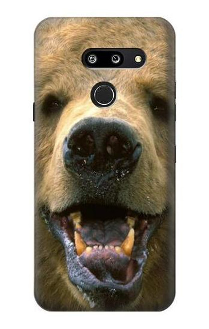 S0840 Grizzly Bear Face Case For LG G8 ThinQ