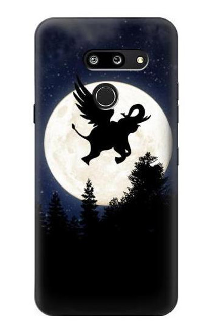 S3323 Flying Elephant Full Moon Night Case For LG G8 ThinQ