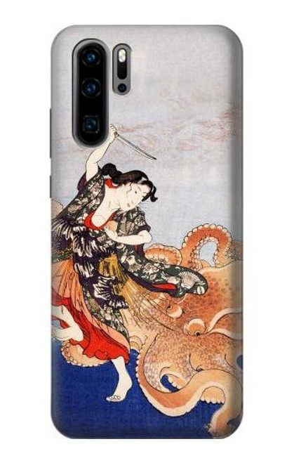 S2496 Japan Art Utagawa Kuniyoshi Tamatori Case For Huawei P30 Pro