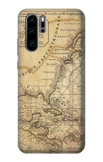 S2506 Exploration North America Map Case For Huawei P30 Pro