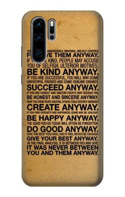 S2513 Mother Teresa Anyway Quotes Case For Huawei P30 Pro