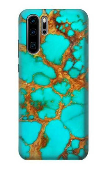 S2688 Aqua Copper Turquoise Gemstone Graphic Case For Huawei P30 Pro