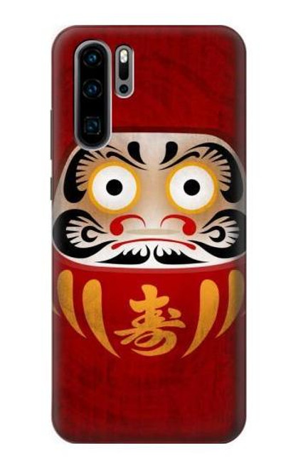 S3023 Japan Good Luck Daruma Doll Case For Huawei P30 Pro