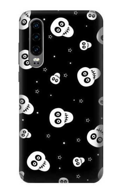 S3261 Smile Skull Halloween Pattern Case For Huawei P30