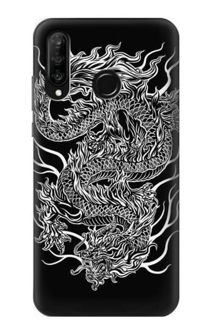 S1943 Dragon Tattoo Case For Huawei P30 lite