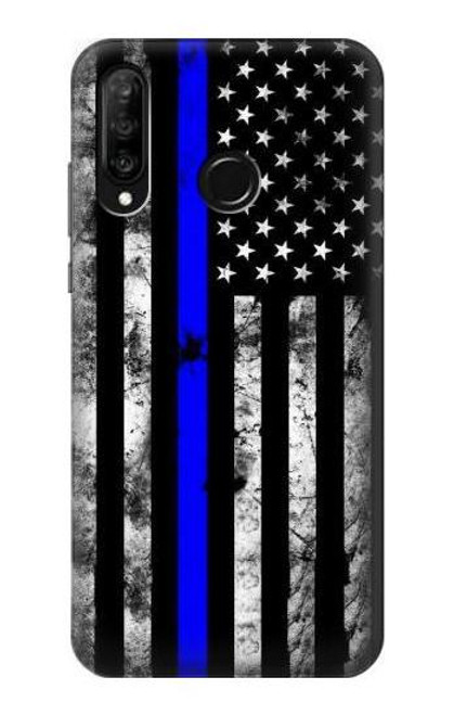 S3244 Thin Blue Line USA Case For Huawei P30 lite