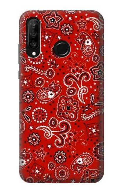 S3354 Red Classic Bandana Case For Huawei P30 lite