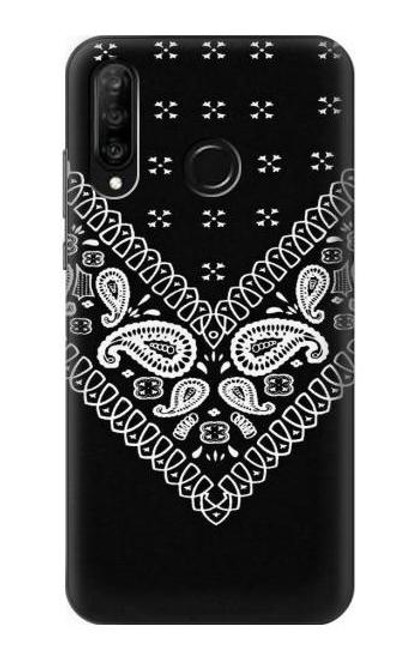 S3363 Bandana Black Pattern Case For Huawei P30 lite