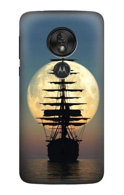 S2897 Pirate Ship Moon Night Case For Motorola Moto G7 Play