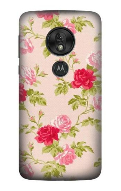 S3037 Pretty Rose Cottage Flora Case For Motorola Moto G7 Play