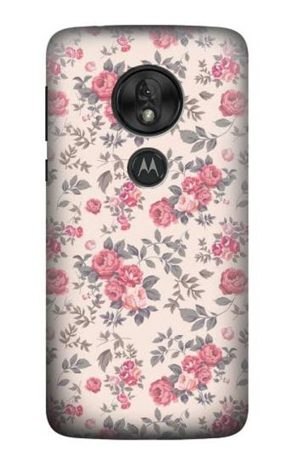S3095 Vintage Rose Pattern Case For Motorola Moto G7 Play